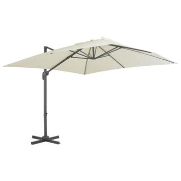 vidaXL Zwevende parasol met aluminium paal 300x300 cm, Verzenden, Nieuw, 3 tot 4 meter
