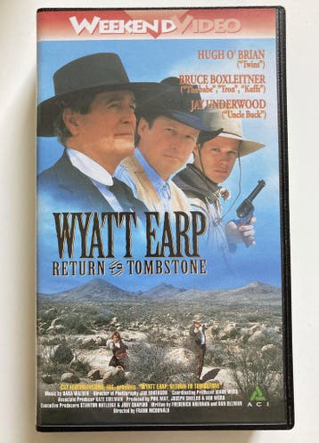 WYATT EARP RETURN TO TOMBSTONE (VHS), Verzenden, Gebruikt