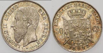 50 Centimes 1898 Belgie-koenigreich Leopold Ii 1865-1909, Verzenden
