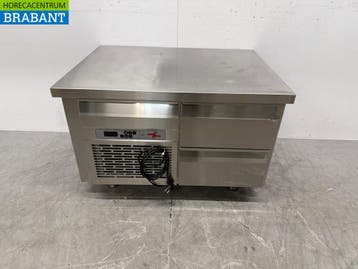RVS Nova Meta Koelwerkbank 2 Laden 94 cm Horeca, Ophalen of Verzenden, Gebruikt