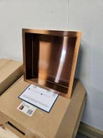 Wiesbaden Demis inbouwnis 30 x 30 x 7 cm geborsteld brons, Ophalen of Verzenden, Nieuw, Koper, Bad