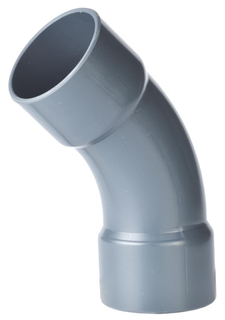 Pvc bocht 45°, handgevormd, 2x inwendig lijm-315 m, Doe-het-zelf en Verbouw, Buizen en Afvoer, Verzenden