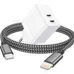 GaN Snellader met dubbele USB C Poort + Stevige Lightning, Telecommunicatie, Ophalen of Verzenden, Nieuw