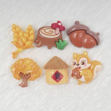 Herfst Cabochons: Eekhoorn, Tarwe & Meer - DIY Knutselaccess, Verzenden, Nieuw