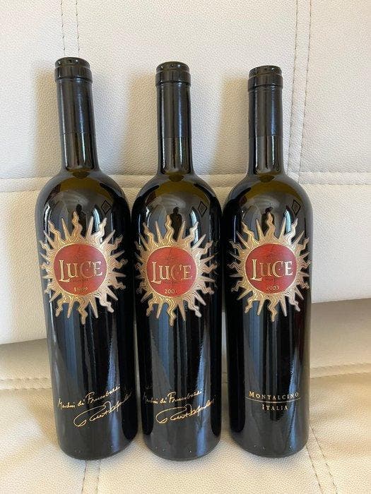 1999 , 2001 & 2003 Tenuta Luce, Luce - Toscane IGT - 3, Verzamelen, Wijnen