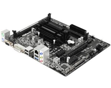 ASRock Q1900M onboard Quad-Core CPU, DDR4, Ophalen of Verzenden, Zo goed als nieuw, Micro-ATX