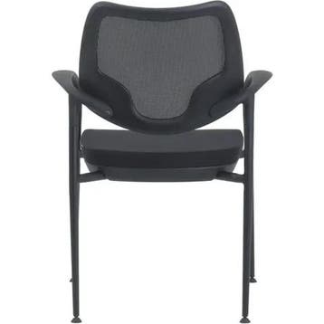 Euroseats Curve vergaderstoel / stapelstoel | gaasrug, zwart, Huis en Inrichting, Stoelen, Zwart, Nieuw, Ophalen of Verzenden