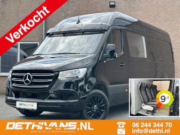 Zakelijke Lease |  Mercedes-Benz Sprinter 317CDI 170PK L3H2, Automaat, Stof, Gebruikt, Zwart