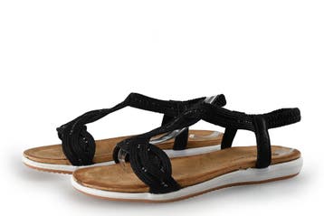 Dolcis Sandalen in maat 39 Zwart, Dolcis, Verzenden, Zwart, Sandalen of Muiltjes