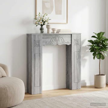 vidaXL Haardomlijsting Grijs Sonoma 102 x 20 x 102 cm, Verzenden, Nieuw