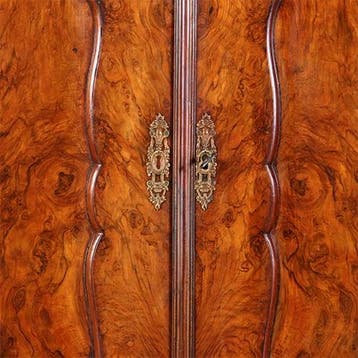 Prachtig gaaf  Hollands Kabinet met gespiegelde wortel panel, Antiek en Kunst, Ophalen of Verzenden