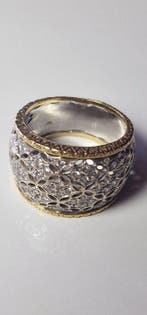Ring - 18 karaat Geel goud, Witgoud, Nieuw