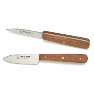 Au Nain Dajoux Oestermes – 8 cm Roestvrijstaal – Palissa, Ophalen of Verzenden, Nieuw, Hout, Los bestek