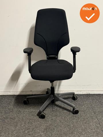 Giroflex 64 - Bureaustoel - Zwart/Antraciet - Refurbished, Werkplek, Ophalen of Verzenden, Gebruikt, Stoel