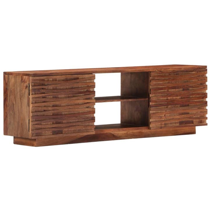 vidaXL Tv-meubel 120x30x40 cm massief acaciahout, Huis en Inrichting, Kasten | Televisiemeubels, 25 tot 50 cm, Nieuw, Overige houtsoorten
