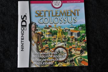 Settlement Colossus Nintendo DS Manual Only, Verzenden, Nieuw