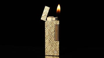 Dunill - Florentine Pattern Rollagas Lighter - Zonder, Nieuw