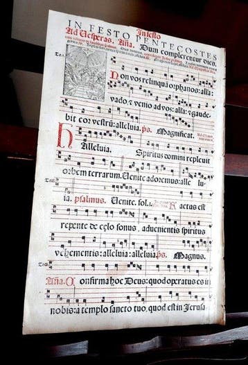Catholic Church - Antiphonarium Romanum sheet Italian Venice