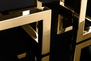 Elegante kandelaar ABSTRACT 50cm goud voor vijf kaarsen, Ophalen of Verzenden, Nieuw