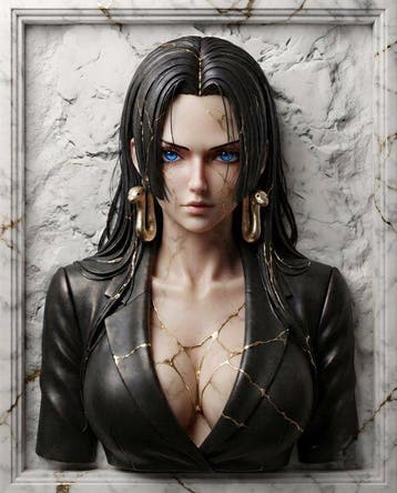 Makayhos - [Canvas] Boa Hancock – Kintsugi Elegance, Nieuw