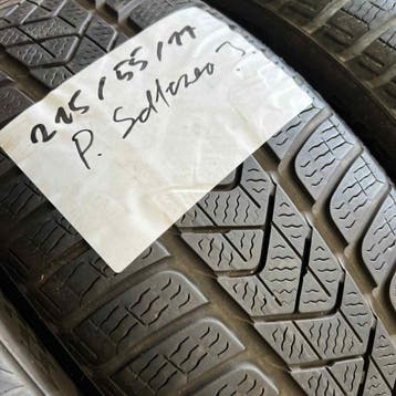 2 x Pirelli Sottozero 3 215-55-17 Winterbanden 6mm, 17 inch, Band(en), Personenwagen, Gebruikt