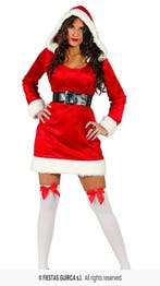 Kerstjurk met Capuchon, Verzenden, Nieuw, Feestartikel