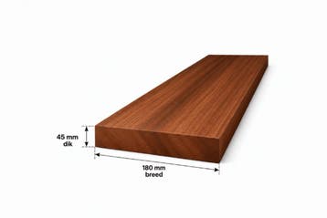 Amerikaans noten planken geschaafd 45x180mm, Verzenden, Nieuw
