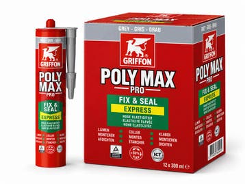 Griffon polymax fix seal express 12 stuks, 425 gr, grijs, Verzenden, Nieuw