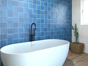 Wandtegel Ragno Sense Jeans Handvorm Blauw Mat 13x13, Keramiek, Nieuw, Minder dan 20 cm, 10 m² of meer