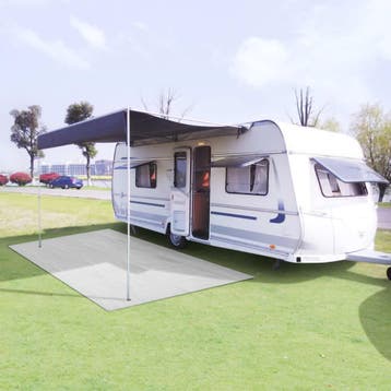 vidaXL Tenttapijt 100x500 cm wit, Verzenden, Nieuw