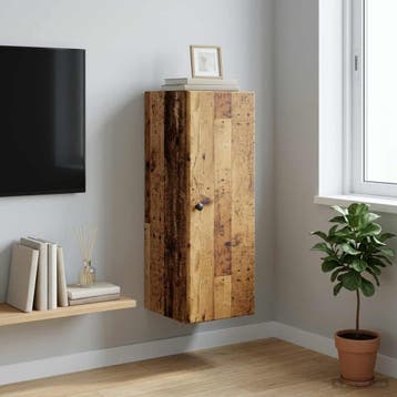 vidaXL Wandkast 33 x 34,5 x 90 cm Bewerkt hout Oud hout, Verzenden, Nieuw