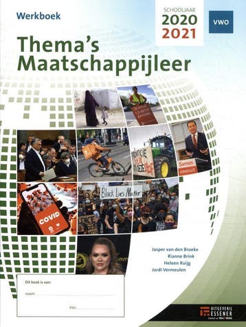 Themas Maatschappijleer Werkboek vwo 2020 2021, Verzenden, Zo goed als nieuw, Jasper van den Broeke