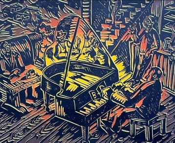 Jörg Immendorff (1945–2007) - Ständchen für B. und D