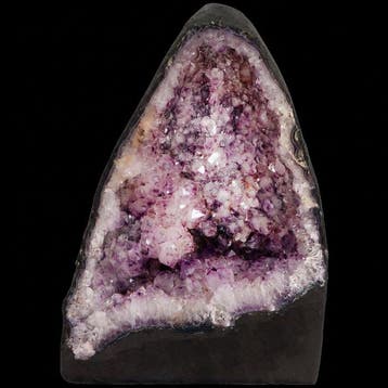 Vivid Amethist & Agaat - Geode - 33 × 23 × 17 cm- 11.9 kg