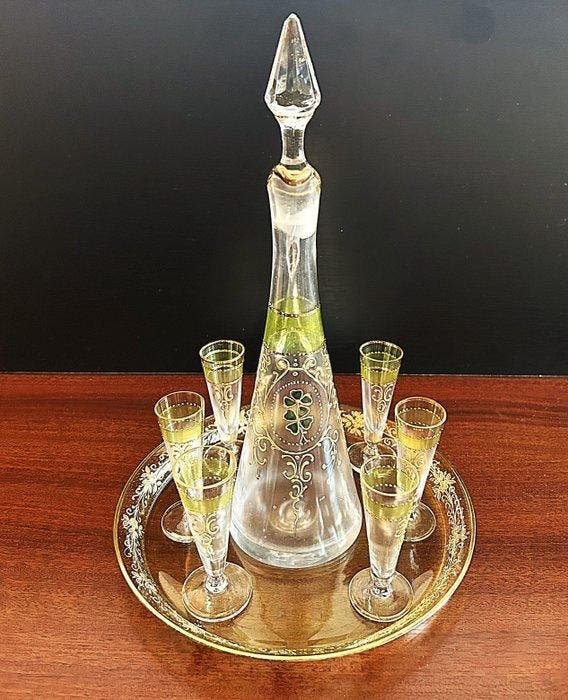 Moser & Söhne - Drinkset - Glas, Antiek en Kunst, Kunst | Designobjecten