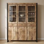 Buffetkast Mangohout Britt 140 cm, Huis en Inrichting, Verzenden, Nieuw, Overige houtsoorten, Industriële meubels