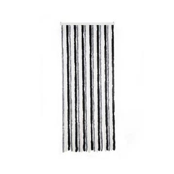 Chenille Streep Caravan vliegengordijn wit/grijs 56x180cm, Verzenden, Nieuw