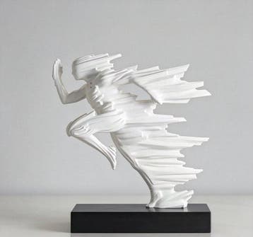 sculptuur, Modern Abstract Runner Sculpture - 22 cm - Hars