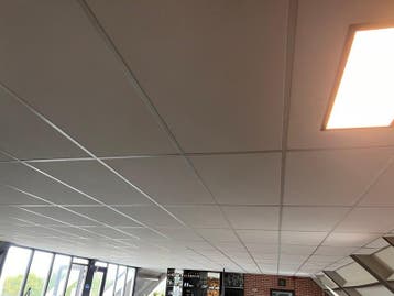 Systeemplafond inclusief 2 LED opbouwlampen, wit, 2020, Nieuw