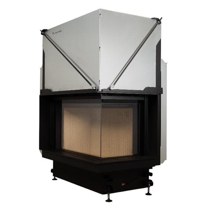 Inbouw Houtkachel Quattro 70 Rechts Glas Premium Edition, Huis en Inrichting, Kachels