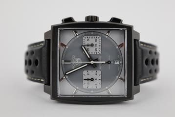 Horloge Tag Heuer Monaco Night Diver limited Nieuw, Overige materialen, Leer, Polshorloge, Nieuw