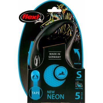 Flexi Rollijn New Neon Tape 5 mtr tot 15 kg Blauw, Verzenden, Nieuw