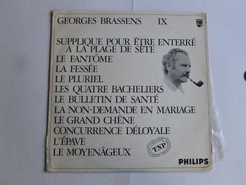 Georges Brassens - IX (LP), Ophalen of Verzenden, Zo goed als nieuw