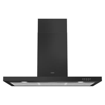 CENDO BMB5090PDZ - Wand Afzuigkap - 90 cm - Zwart - 730 m³/h, Wandschouwkap, Recirculatie, Nieuw, Ophalen of Verzenden