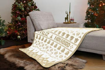 KATIA Merry Blanket CAL Kit Beige - Mozaïek Gehaakte Kerst, Ophalen of Verzenden, Nieuw
