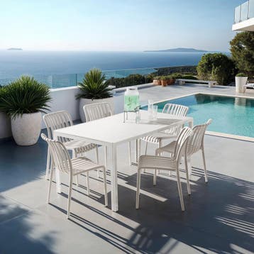 Tuinstoelen Alcudia, weerbestendig, stapelbaar, Verzenden, Nieuw