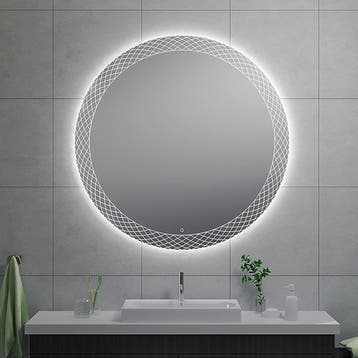 Wiesbaden Deco Badkamerspiegel met LED - Dimbaar - Rond -, Ophalen of Verzenden, Nieuw