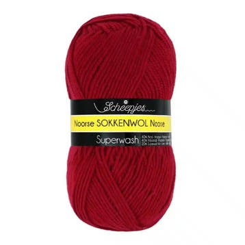 Scheepjes Noorse Wol Markoma 100g - 6858 - Rood, Verzenden, Nieuw