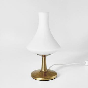 ASEA - Tafellamp - E1188 - Messing, opaalglas - ASEA – E1188
