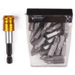 Hofftech Bitset gehard S2 - 25 stuks - quick release bith..., Doe-het-zelf en Verbouw, Ophalen of Verzenden, Nieuw